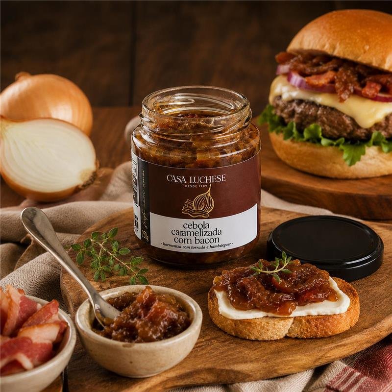 CEBOLA CARAMELIZADA COM BACON 250G