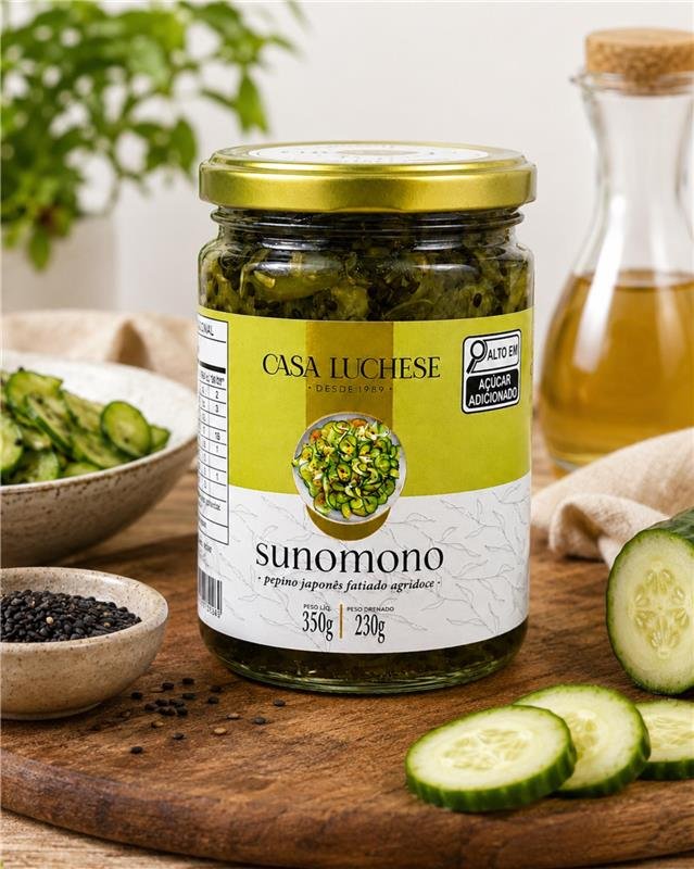 SUNOMONO - PEPINO JAPONÊS AGRIDOCE 350G