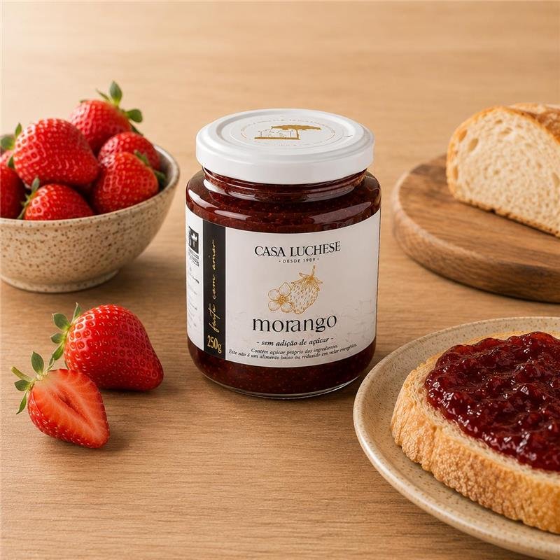 DOCE DE MORANGO SEM ADIÇÃO DE AÇUCAR 260G