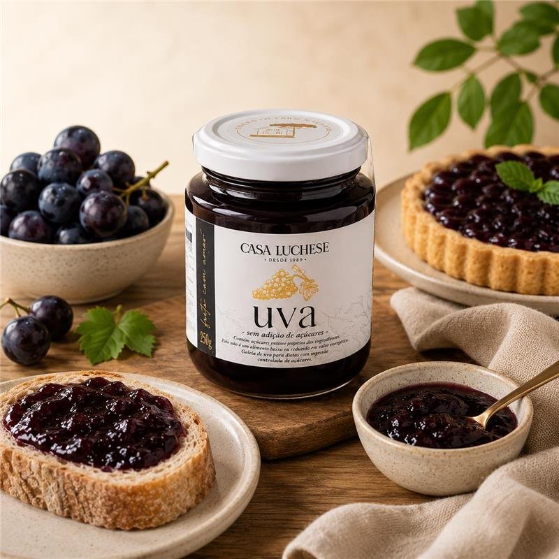 DOCE DE UVA SEM ADIÇÃO DE AÇUCAR 260G