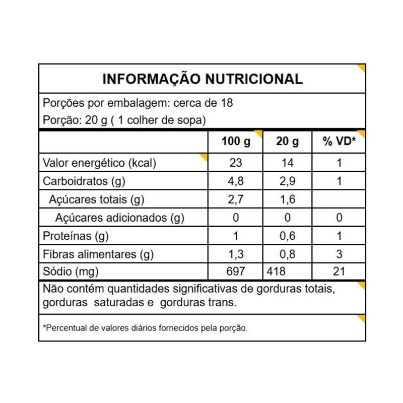 MOLHO DE TOMATE CONDIMENTADO 350G