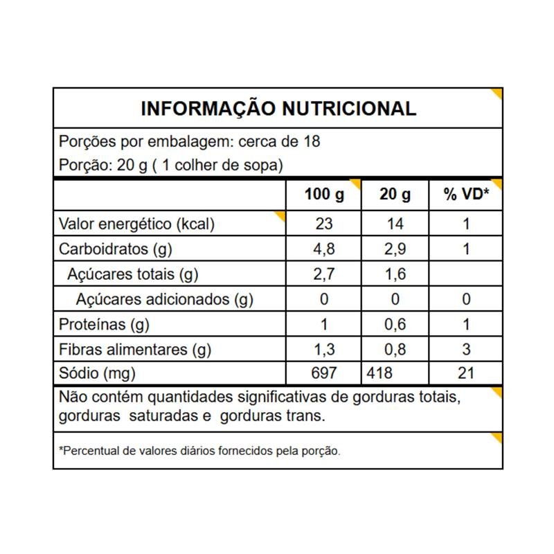 MOLHO DE TOMATE CONDIMENTADO 350G