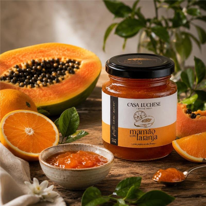 DOCE DE MAMÃO COM LARANJA TRADICIONAL 250G