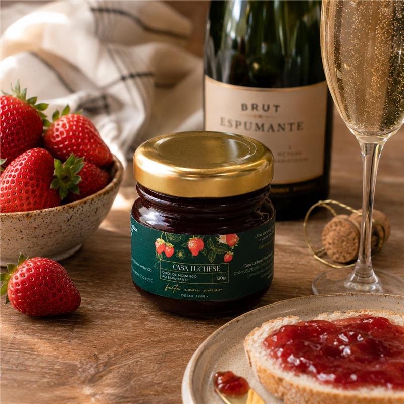 DOCE DE FRUTA MORANGO COM ESPUMANTE 50G